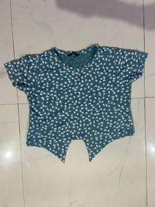 Floral Bule Top