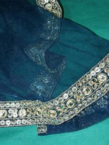 Elegant Blue Embellished Kurta