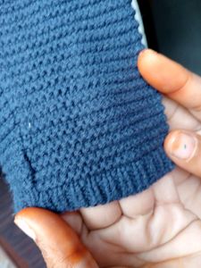 Beautiful Fit Blue Woolen  Top