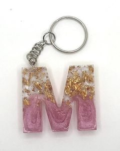 Resin Letter Keychains