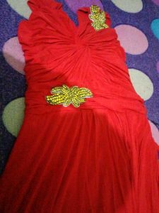 Elegant Red Party Dress