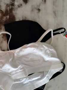 Baruna Sport Bra 38/95cm 2pc Combo White And Black