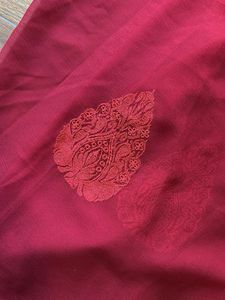 Red Embroidered Saree