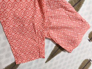 Women Pink Floral Printed Cotton Kurta Set