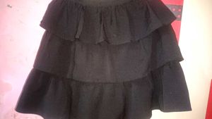 Tiered Black Skirt