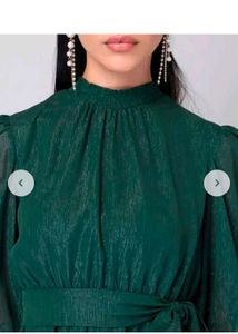 Emerald Green Tie-Waist party dress ✨👗