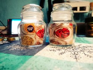 Home One Glass Jars (Set of 2)