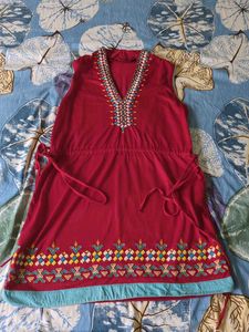 Maroon Tunic Top