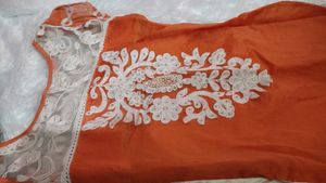 Straight Kurta With Embroidery Work