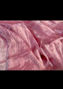 Jimmy Choo Fabric Pink Saree With Blouse Piece