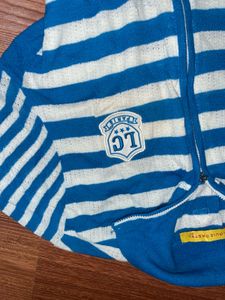 Rare Y2K It Girl Fitted Zip Up Semi Wooden Top