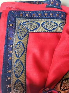 Beautiful Saree In Combination