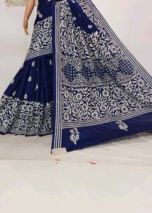 New kantha stitched saree with blouse piece
