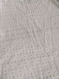White Patterned Short Sleeve Top
