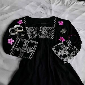 Elegant Black Kurta🪞✨
