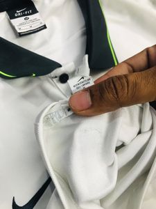 🇹🇭Nike White &amp; Green Polo