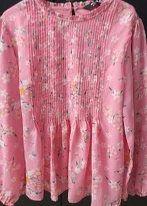 Pink Floral Top From Brand MAX