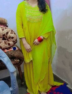 Yellow Embroidered Kurta