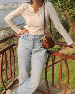 White Ribbed Top