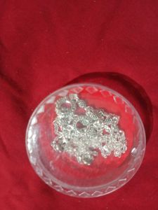Silver Tone Charm Anklet