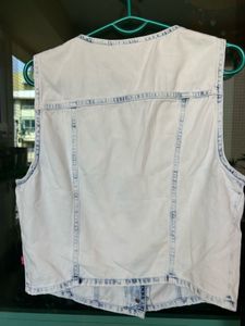 Washed Denim Vest