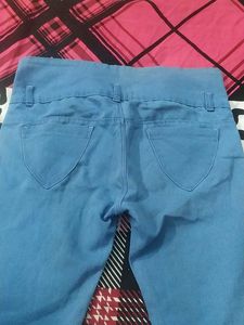 Sky Blue High-Waisted Jeans
