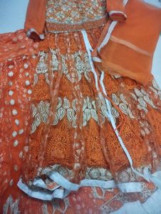 Peplum Heavy Gown Or Lehenga Set