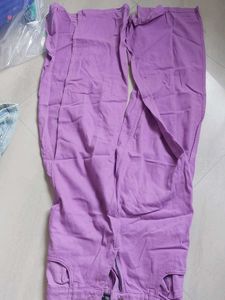 Falred Jeans With Slide Cut