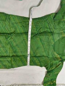 Green Banarasi Silk Fabric