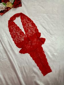 💋Red Lace Bodysuit Lingerie💋