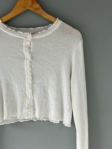 White Knit Cardigan