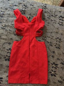 Red Bodycon Party Dress