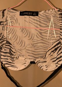 Zebra Print Bra Top