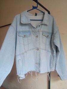 distressed denim jacket