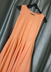 High Low Peach Dress ✨