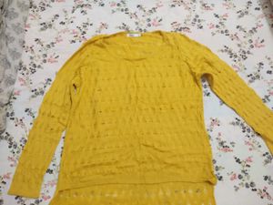 Woolen Top High Low Pattern