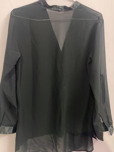 Black Georgette top