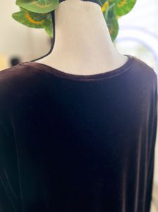 Korean Velvet Brown Maxi