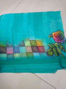 Floral Print Saree