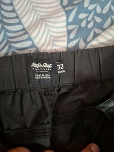 Black Cargo Jogger Pants