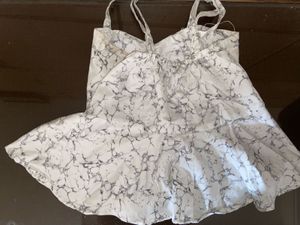 Marble Print sleeveless top