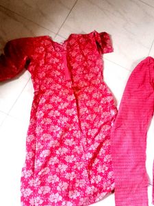 Beautiful Red Kurta With Pant♥️