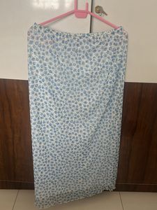 White & Blue Floral Skirt🤍🦋