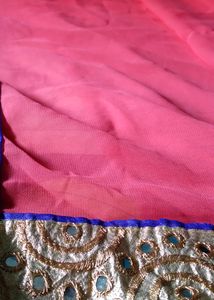 FINE GEORGET SAREE (PARTY WEAR) (SHOWROOM CONDITION)