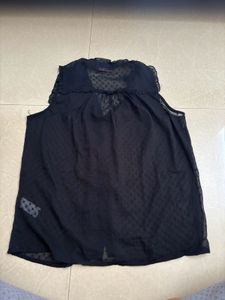 Black Sheer Top