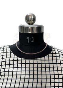 White And Black Check Midi Dress