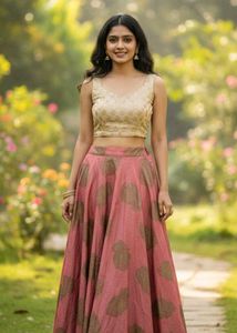 Patterned Ethnic Skirt