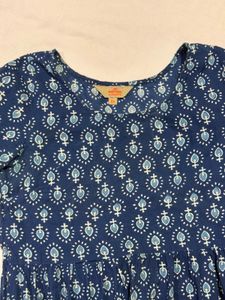Printed Blue Dress