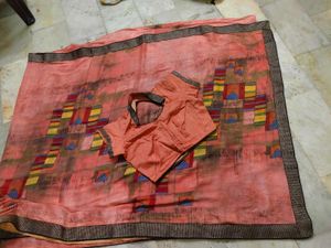 Printed Saree with Blouse Piece
