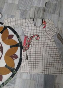 Short Embroidery Kurta